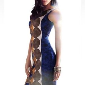 Joseph Ribkoff Women’s Size 8 Y2K Mod Abstract Polka Dots Sheath  Dress